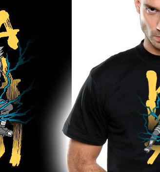 T-SHIRT NARUTO - KAKASHI CHIDORI TG L e XL