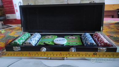 Valigetta Dal Negro 110 Poker Chips. Misura 36x13