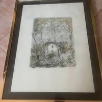 Michele cascella quasro litografia