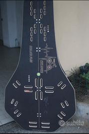 Pedana ciclopica oscillante per rulli