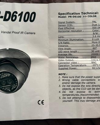 Telecamera PR-D6100