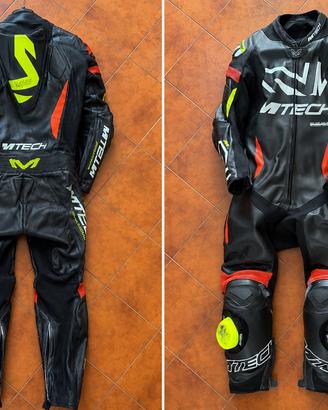 Tuta MTECH Racing in pelle intera