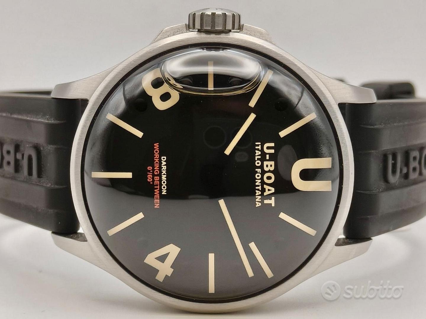 U-Boat Darkmoon 40mm Black SS 9018 full-set - Collezionismo In 