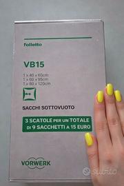 3 X SCATOLE SACCHETTI SOTTOVUOTO FOLLETTO VB15
