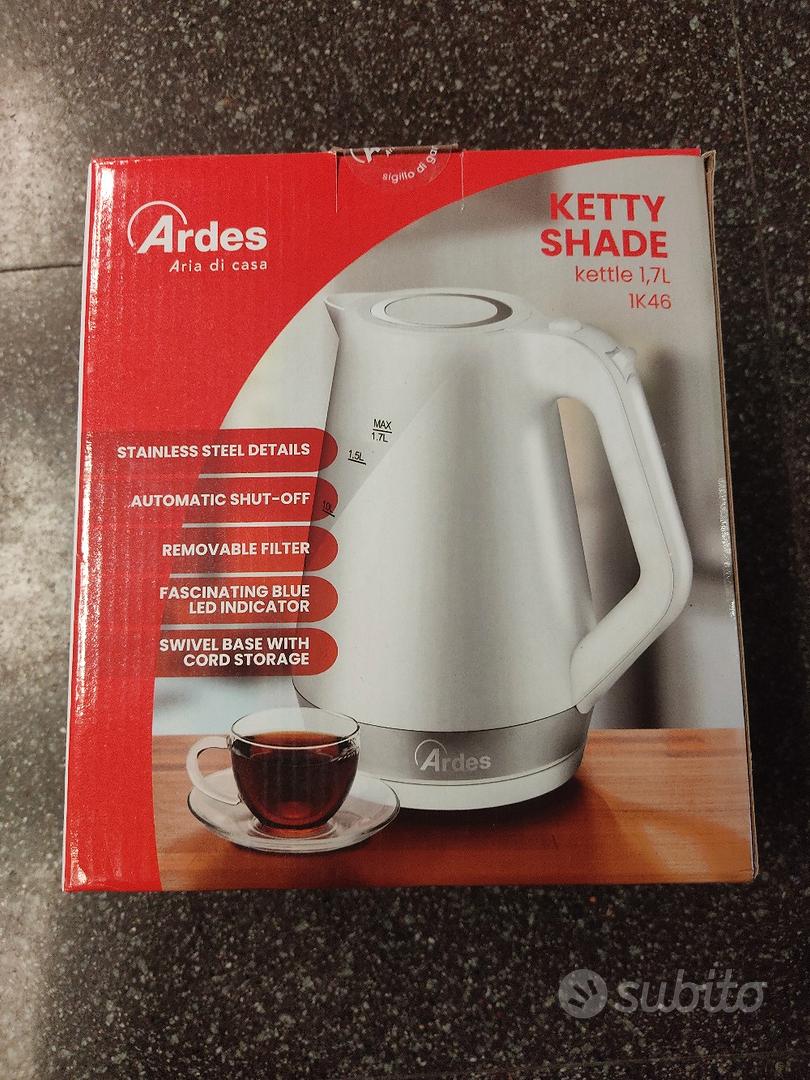 Bollitore elettrico Ketty acciaio inox 1,7 l