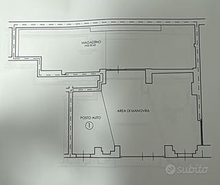 Magazzino 120 mq zona centrale/universita