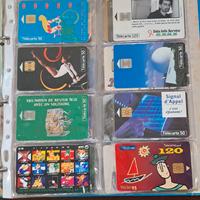 lotto collezione di schede telefoniche vintage 