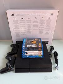PS4 FAT 1TB + 2 Controller + 5 Giochi + Scatola