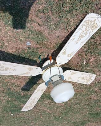 Ventilatore da soffitto con lampadario 