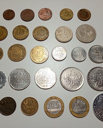 29 Monete Germania e Francia pre-euro