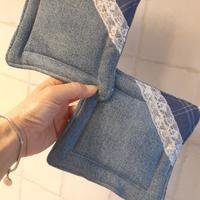 presine per la cucina in Jeans handmade