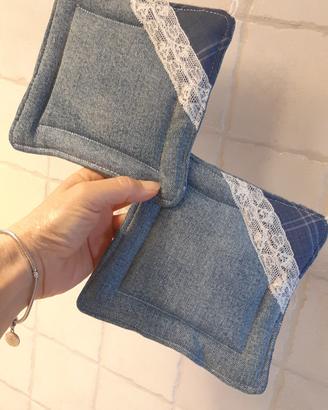 presine per la cucina in Jeans handmade