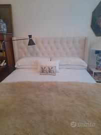 Letto imbottito con cassetti contenitore