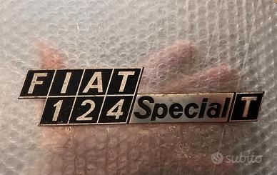Targhetta, fregio Fiat 124 Special/T