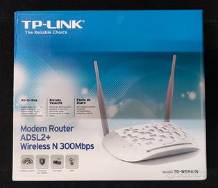 TP-Link TD-W8961N-IT Modem Router, Wi-Fi N300 Mbps