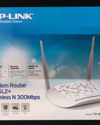 TP-Link TD-W8961N-IT Modem Router, Wi-Fi N300 Mbps
