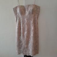 Abito in vero pizzo dorato