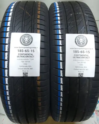 2 GOMME 185 65 15 CONTINENTAL A71291