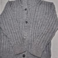 cardigan in lana grigio per bambino 