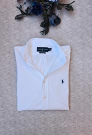 Camicia-Ralph Lauren-Uomo-TG S-Bianca-Slim fit
