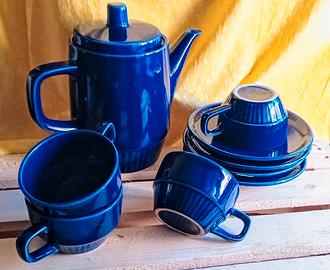 Torgau Villeroy  DDR  '60 set blu cobalto  "Vera"