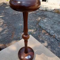 svuotatasche portacenere in legno a colonna