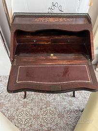 Comodino mobile antico a ribaltina Napoleone 3•