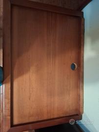 grande mensola in legno  per tv e hifi.