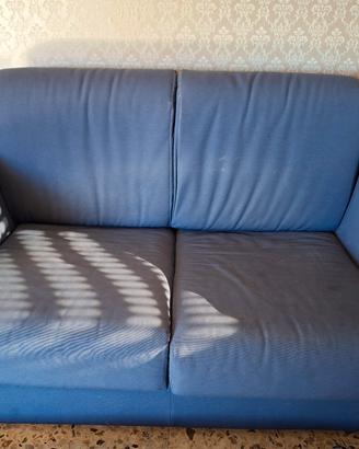 divano letto e supporto doghe legno
