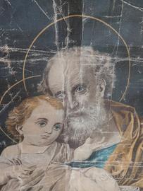 Stendardi 2 antichi da chiesa-  Arazzo sacro