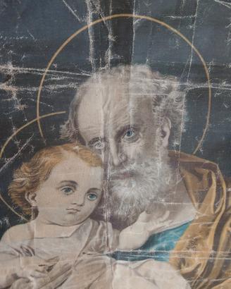 Stendardi 2 antichi da chiesa-  Arazzo sacro