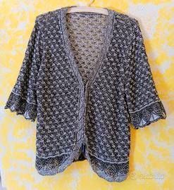 cardigan in cotone, corto, nuovo