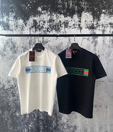 T-shirt Gucci bianca e nera