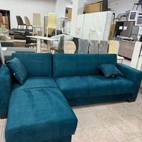 Divano 240x150 cassettone e funzione letto ottanio