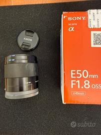 Sony Obiettivo E-Mount SEL50F18 OSS stabilizzato