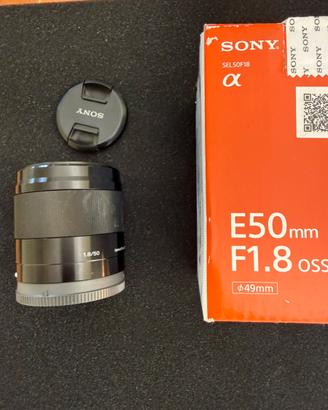 Sony Obiettivo E-Mount SEL50F18 OSS stabilizzato