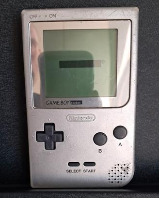 Nintendo GameBoy Pocket color argento. 
