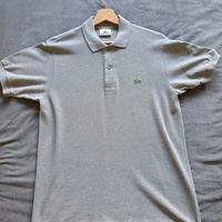 Lacoste polo uomo tg. S grigio