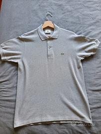 Lacoste polo uomo tg. S grigio