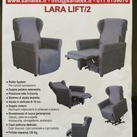 Poltrona Sedia sanitaria reclinabile