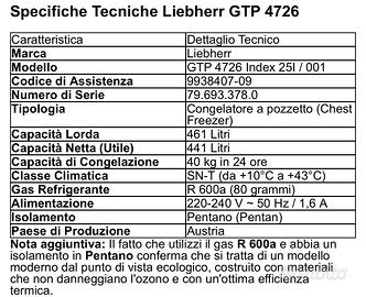 Congelatore a pozzetto