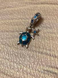 Charm tartaruga per bracciale Pandora