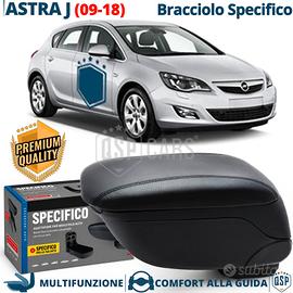 Bracciolo Per Opel Astra J SPECIFICO in PELLE-PU