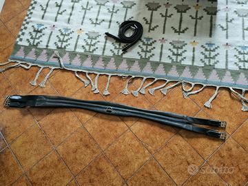 Sottopancia + staffili Stübben in pelle – marrone 