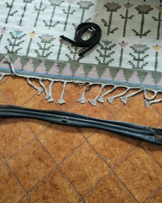 Sottopancia + staffili Stübben in pelle – marrone 