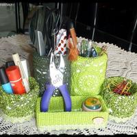 PORTAOGGETTI VERSIONE VERDE (uncinetto)