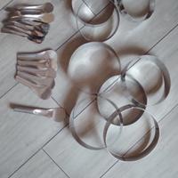 Set palette e forme per torte per gelateria inox