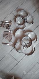 Set palette e forme per torte per gelateria inox