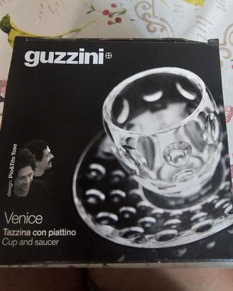 Set di 7 tazzine con piatto Guzzini 
