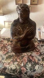 Busto di Cristo del XVIII secolo in legno